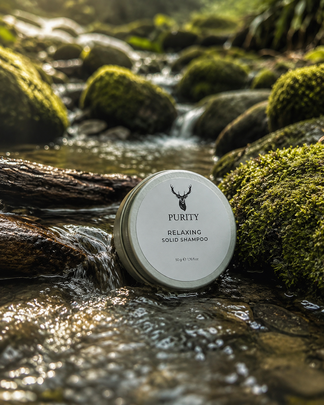 Relaxing Solid Shampoo – Eco-sustainable Solid Shampoo with Lavender and Aloe