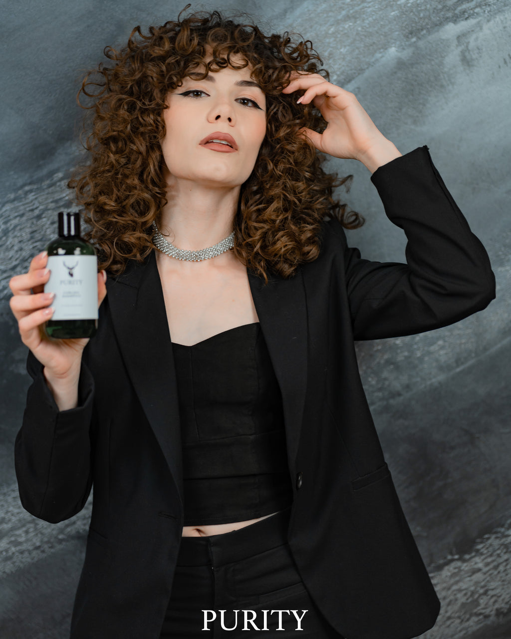 Curling Shampoo – Gentle for Curly Hair with Organic Blueberry, Apple, and Goji