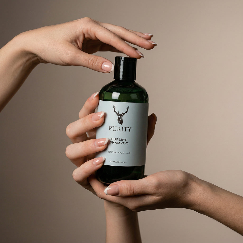 Curling Shampoo – Gentle for Curly Hair with Organic Blueberry, Apple, and Goji
